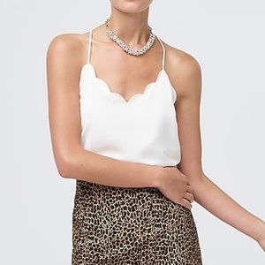J. Crew Scalloped Edge Cami Top